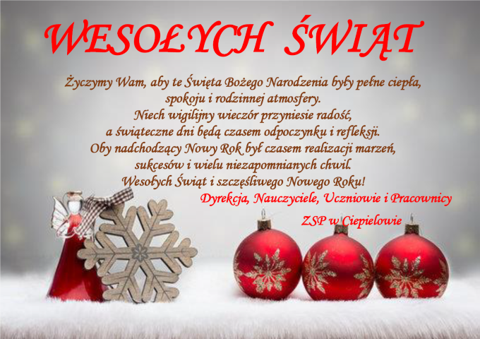 WESOŁYCH ŚWIĄT